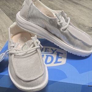 Hey Dude Silver Casual Shoes